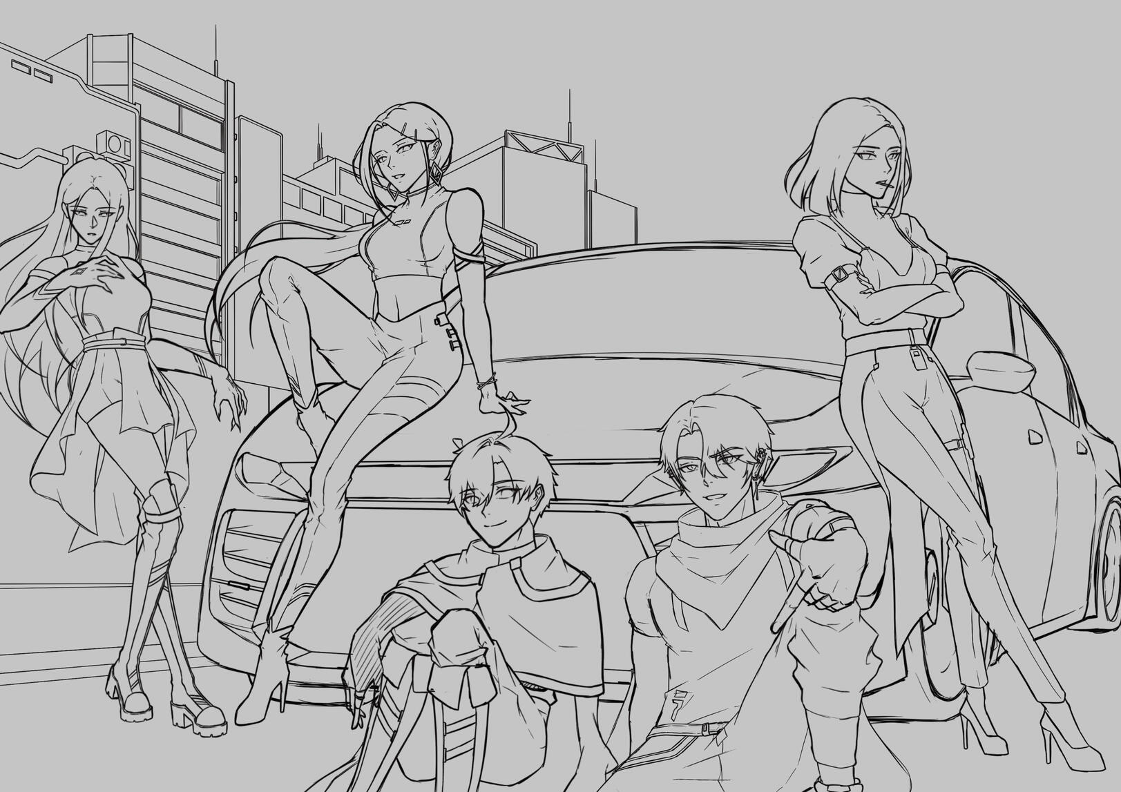 OCs Full Body Sketch